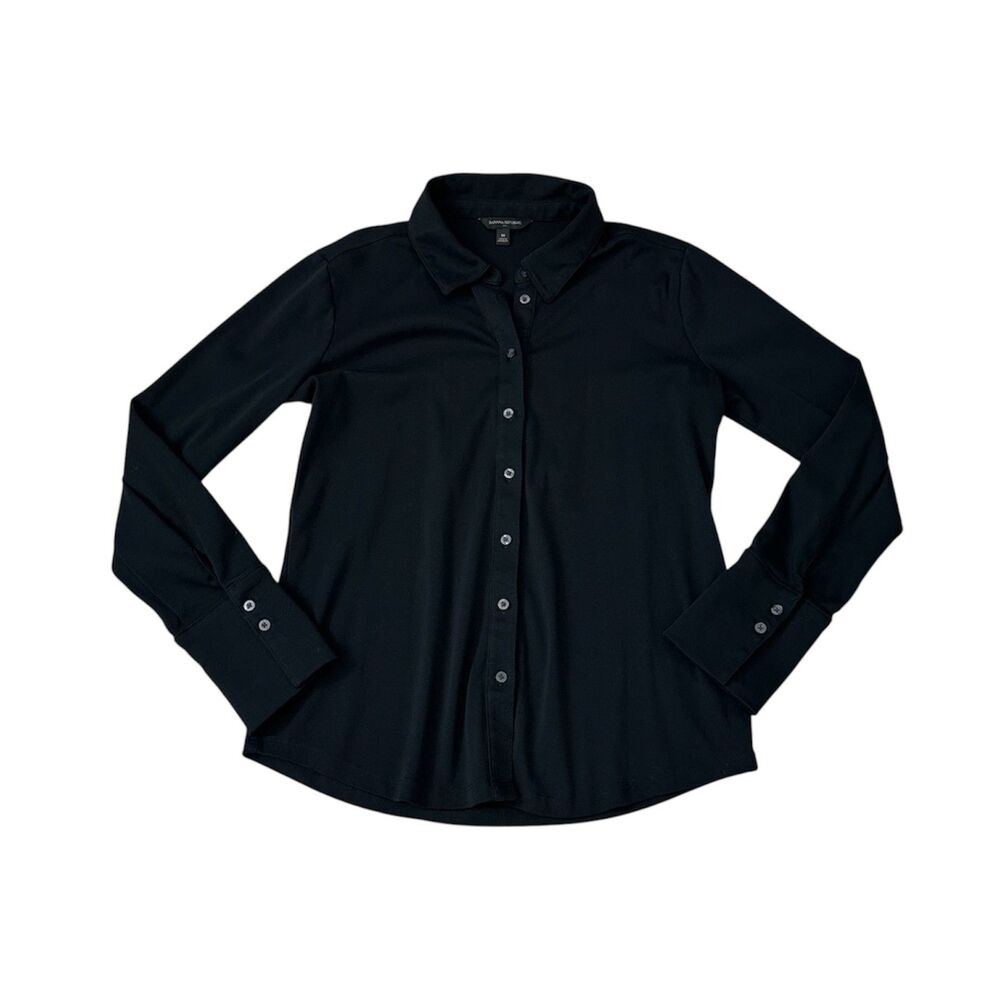Banana Republic Silky Cotton Long Sleeve Button Down Shirt Size M